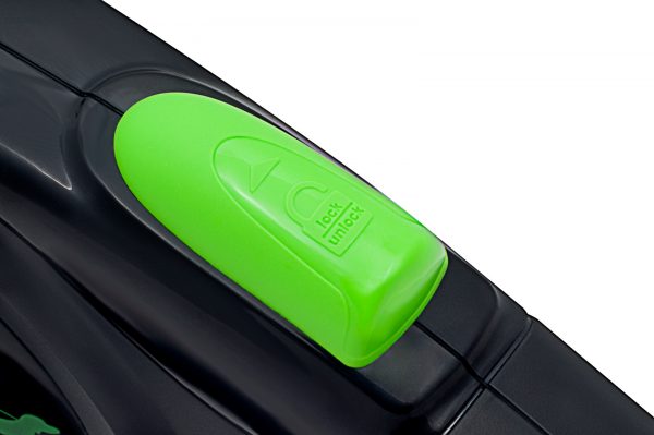 Black_ovladaniDetail LESĂ DOMESTICO RETRACTABILĂ EASY LOCK 5M/50KG NEAGRĂ - imagine 3