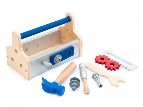 Set de unelte din lemn pentru micii constructori - imagine 3