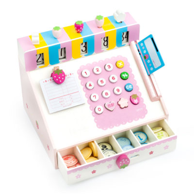 Jucărie din lemn CASĂ DE MARCAT