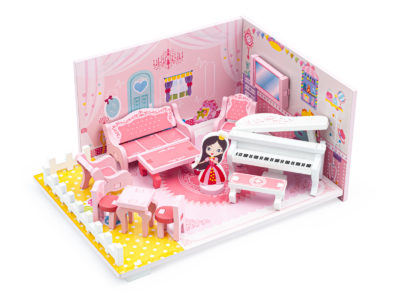 Jucărie din lemn CAMERA PĂPUȘILOR