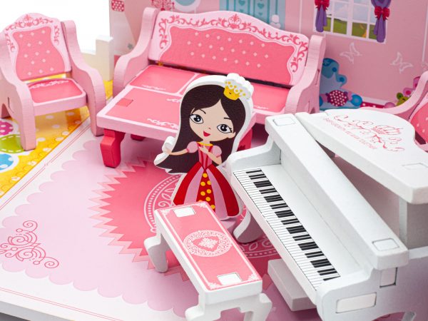 Drevena-hracka-RUZOVY-POKOJ-03 Jucărie din lemn CAMERA PĂPUȘILOR - imagine 3