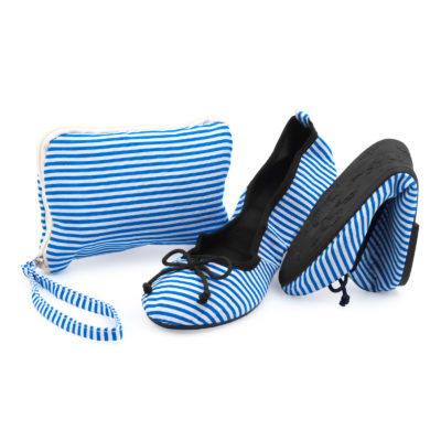 Pantofi pliabili in poseta NAVY STRIPE