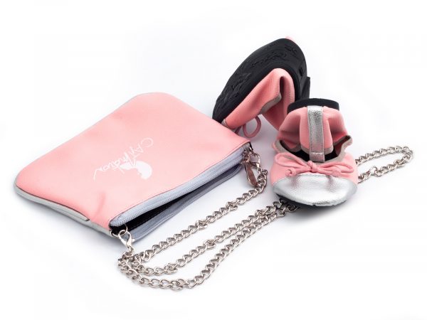 Pantofi pliabili in poseta pentru fete PINK FAIRY - imagine 2